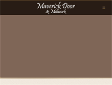 Tablet Screenshot of maverickdoor.com